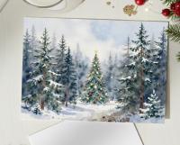 Christmas Gift Cards, Large Note Card, Money Card