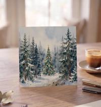 Christmas Gift Cards, Large Note Card, Money Card