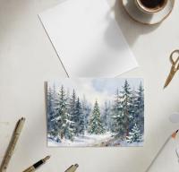 Christmas Gift Cards, Large Note Card, Money Card