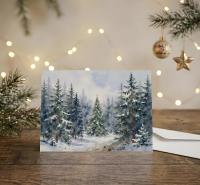 Christmas Gift Cards, Large Note Card, Money Card