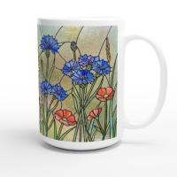 Floral Cups -  Large and Small Ceramic Mugs