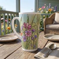 Latte 17oz Ceramic Mug - Coffee or Tea Cup, Extra Tall