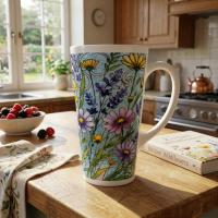 Latte 17oz Ceramic Mug - Coffee or Tea Cup, Extra Tall