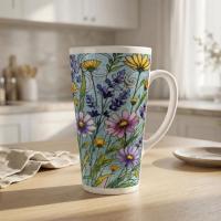Latte 17oz Ceramic Mug - Coffee or Tea Cup, Extra Tall