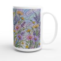 Floral Cups -  Large and Small Ceramic Mugs