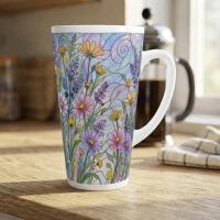 Latte 17oz Ceramic Mug - Coffee or Tea Cup, Extra Tall