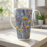 Latte 17oz Ceramic Mug - Coffee or Tea Cup, Extra Tall