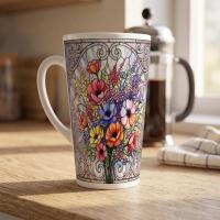 Latte 17oz Ceramic Mug - Coffee or Tea Cup, Extra Tall