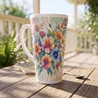 Latte 17oz Ceramic Mug - Coffee or Tea Cup, Extra Tall