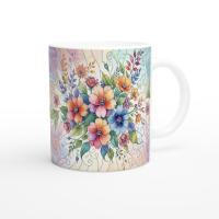 Floral Cups -  Large and Small Ceramic Mugs
