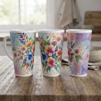 Latte 17oz Ceramic Mug - Coffee or Tea Cup, Extra Tall