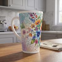 Latte 17oz Ceramic Mug - Coffee or Tea Cup, Extra Tall