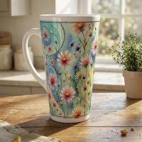 Latte 17oz Ceramic Mug - Coffee or Tea Cup, Extra Tall