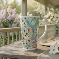 Latte 17oz Ceramic Mug - Coffee or Tea Cup, Extra Tall