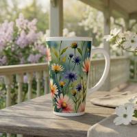 Latte 17oz Ceramic Mug - Coffee or Tea Cup, Extra Tall