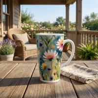 Latte 17oz Ceramic Mug - Coffee or Tea Cup, Extra Tall