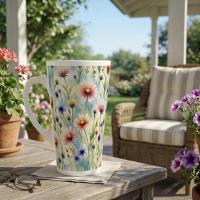 Latte 17oz Ceramic Mug - Coffee or Tea Cup, Extra Tall