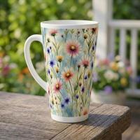 Latte 17oz Ceramic Mug - Coffee or Tea Cup, Extra Tall
