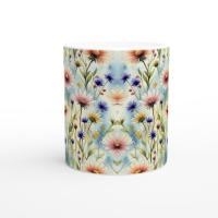 Floral Cups -  Large and Small Ceramic Mugs
