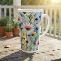 Latte 17oz Ceramic Mug - Coffee or Tea Cup, Extra Tall