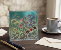 Flowers - Original Art Card - Single Card or Bulk 10 Pack of Gift Cards