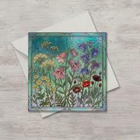 Flowers - Original Art Card - Single Card or Bulk 10 Pack of Gift Cards