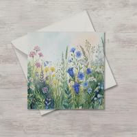 Flowers - Original Art Card - Single Card or Bulk 10 Pack of Gift Cards