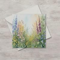 Flowers - Original Art Card - Single Card or Bulk 10 Pack of Gift Cards