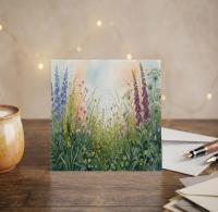 Flowers - Original Art Card - Single Card or Bulk 10 Pack of Gift Cards