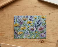 Flowers - Original Art Card - Single Card or Bulk 10 Pack of Gift Cards