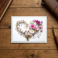 Flowers - Original Art Card - Single Card or Bulk 10 Pack of Gift Cards