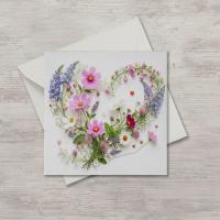 Flowers - Original Art Card - Single Card or Bulk 10 Pack of Gift Cards