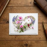 Flowers - Original Art Card - Single Card or Bulk 10 Pack of Gift Cards
