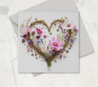 Flowers - Original Art Card - Single Card or Bulk 10 Pack of Gift Cards