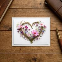 Flowers - Original Art Card - Single Card or Bulk 10 Pack of Gift Cards