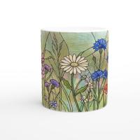 Floral Cups -  Large and Small Ceramic Mugs
