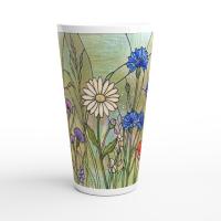 Latte 17oz Ceramic Mug - Coffee or Tea Cup, Extra Tall