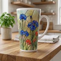 Latte 17oz Ceramic Mug - Coffee or Tea Cup, Extra Tall