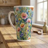Latte 17oz Ceramic Mug - Coffee or Tea Cup, Extra Tall