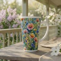 Latte 17oz Ceramic Mug - Coffee or Tea Cup, Extra Tall