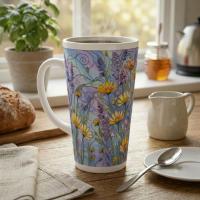 Latte 17oz Ceramic Mug - Coffee or Tea Cup, Extra Tall