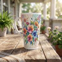 Latte 17oz Ceramic Mug - Coffee or Tea Cup, Extra Tall
