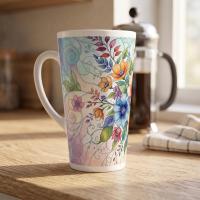 Latte 17oz Ceramic Mug - Coffee or Tea Cup, Extra Tall