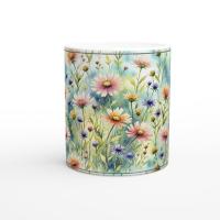 Floral Cups -  Large and Small Ceramic Mugs