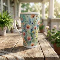Latte 17oz Ceramic Mug - Coffee or Tea Cup, Extra Tall