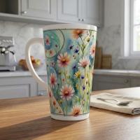 Latte 17oz Ceramic Mug - Coffee or Tea Cup, Extra Tall