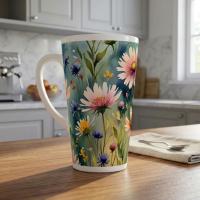 Latte 17oz Ceramic Mug - Coffee or Tea Cup, Extra Tall