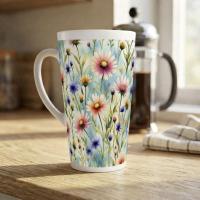 Latte 17oz Ceramic Mug - Coffee or Tea Cup, Extra Tall