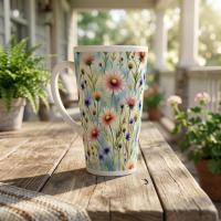 Latte 17oz Ceramic Mug - Coffee or Tea Cup, Extra Tall