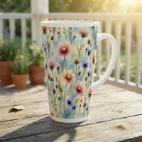 Latte 17oz Ceramic Mug - Coffee or Tea Cup, Extra Tall